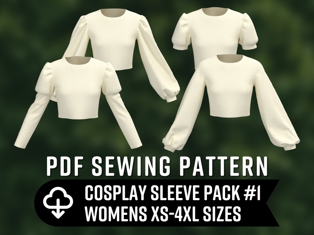 Cosplay Sleeve Sewing Patterns #1