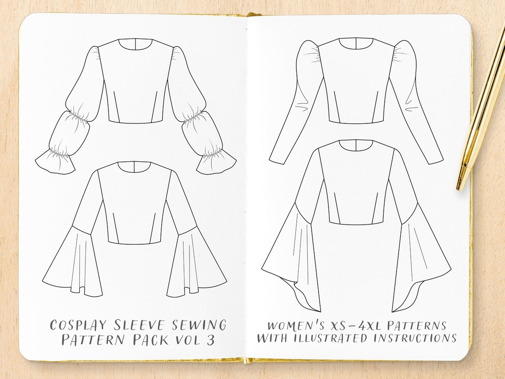 Cosplay Sleeve Sewing Patterns #3