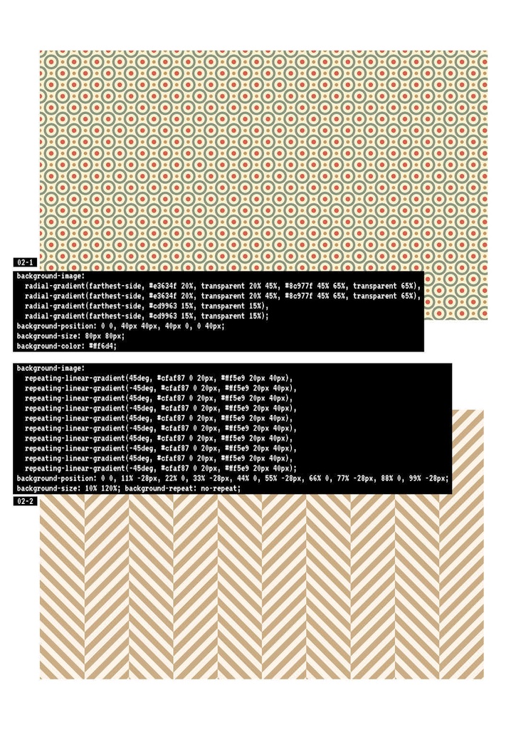 【ダウンロード版】CSS GRADIENT PATTERNZ