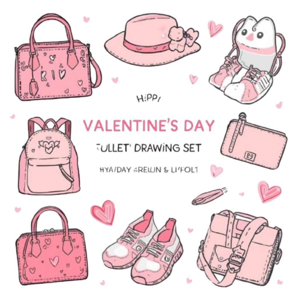 バレンタイン♡使いやすいクリップアート10点セットです🍫💝