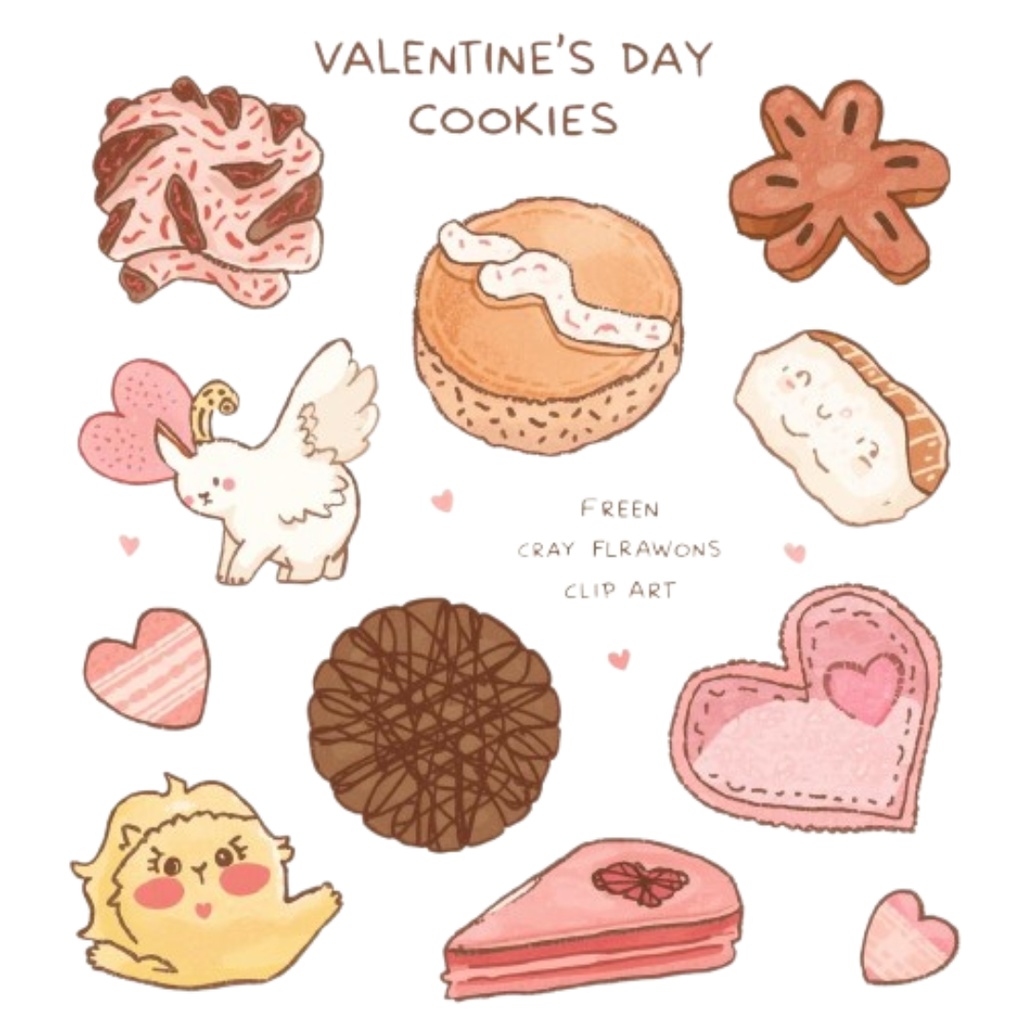 バレンタイン♡使いやすいクリップアート10点セットです🍫💝