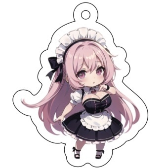 YouTube500人ありがとう♡デフォルメキーホルダー♡1