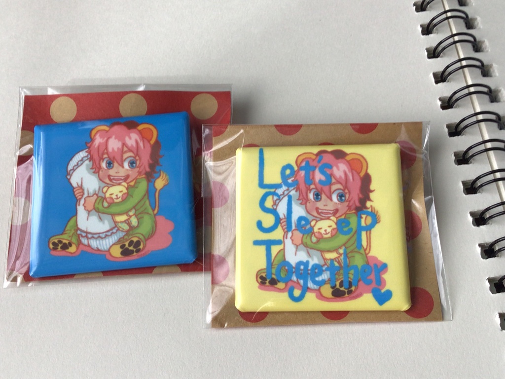 レオレオグエルくん⭐︎スクエア缶バッチ