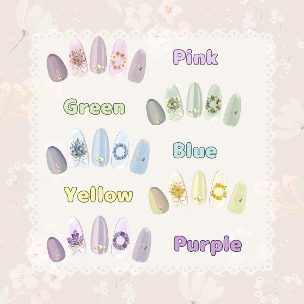 【MA】おしばな風 Nail【5アバター対応】