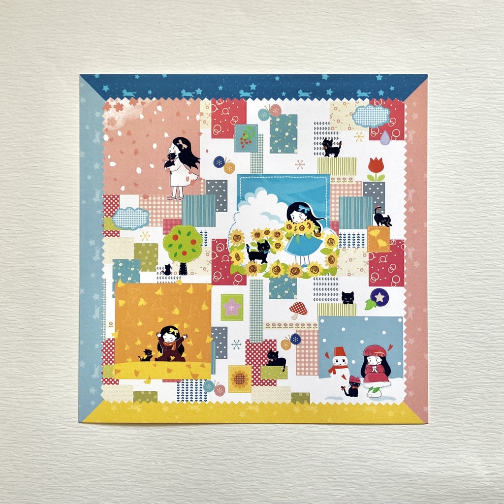 365日ワクワクでいっぱい（正方形カード・A5変形）