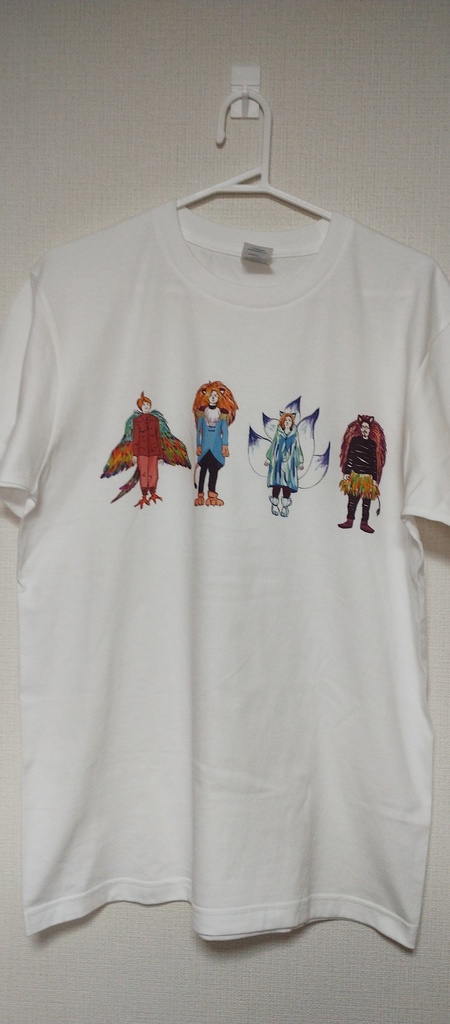 イロマキトリドリどうぶつTシャツ Lサイズのみ
