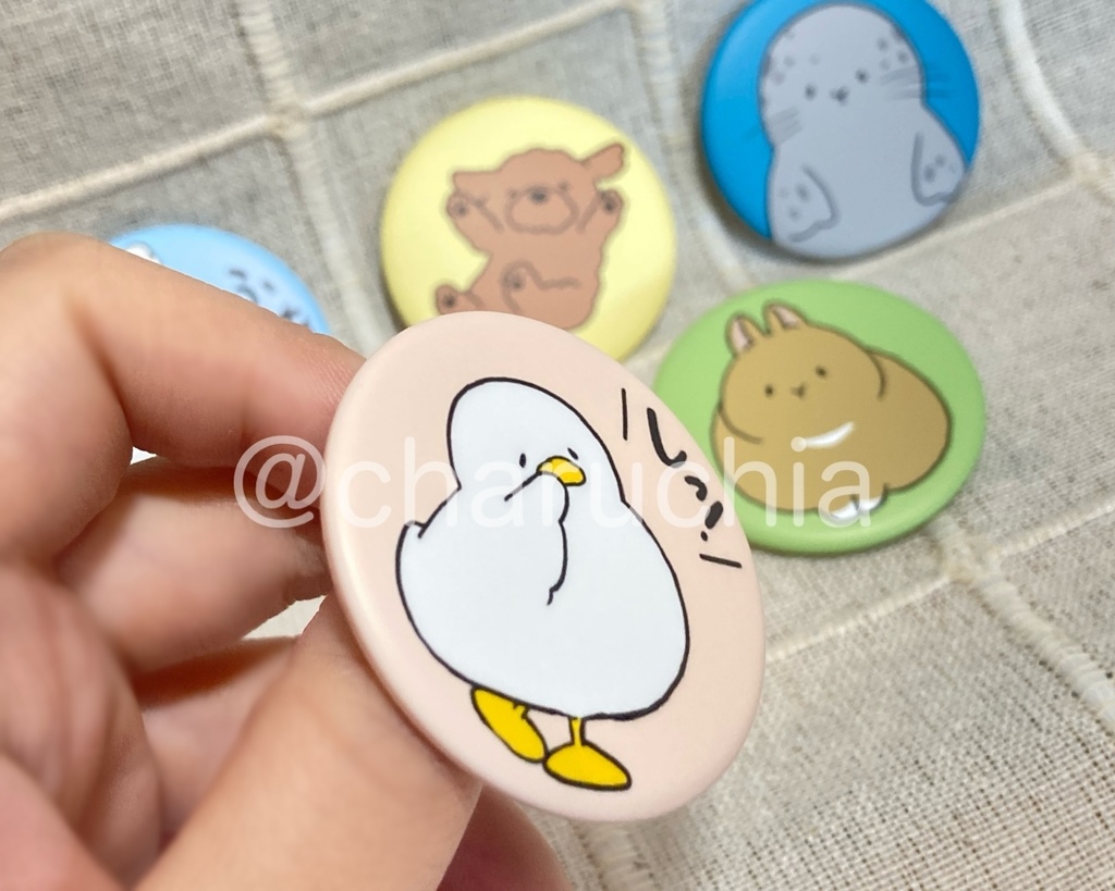 ゆる〜いどうぶつ缶バッジ