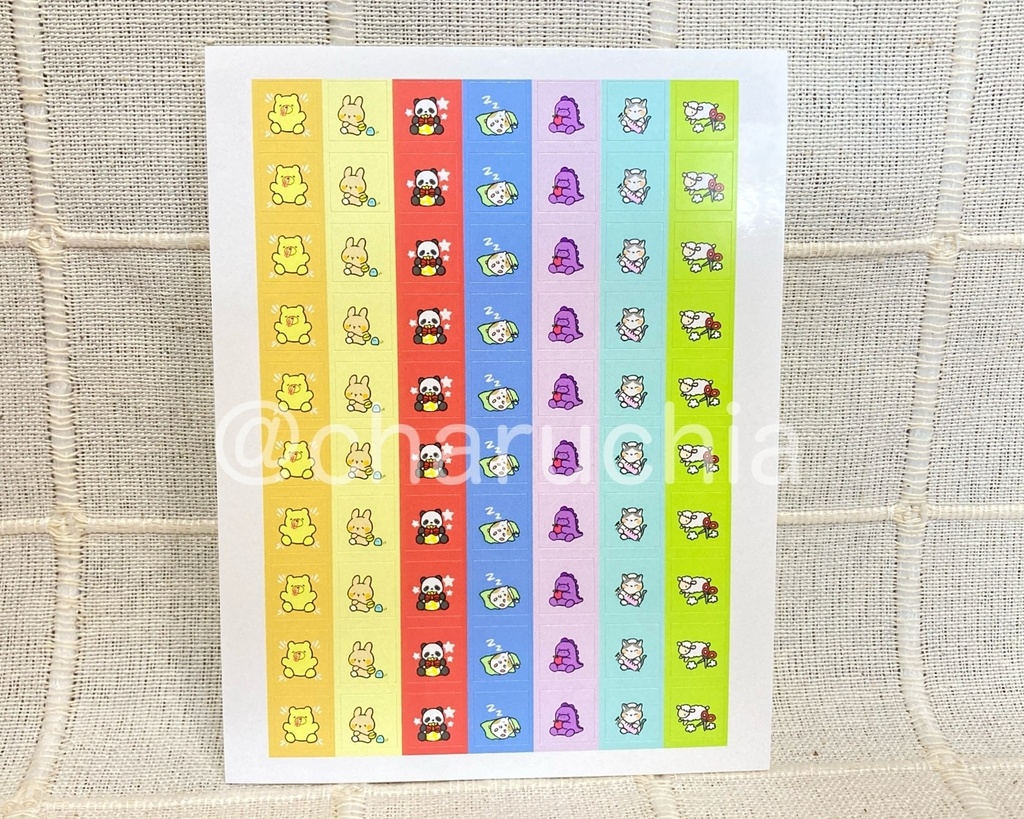 手帳用ミニシール