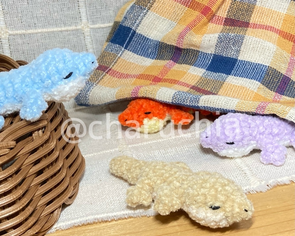 トカゲさん🦎あみぐるみ ※オプション有