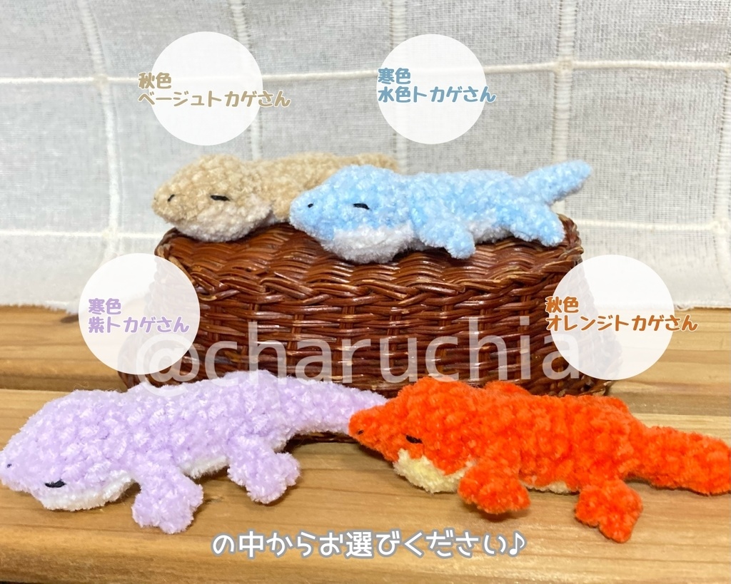 トカゲさん🦎あみぐるみ ※オプション有