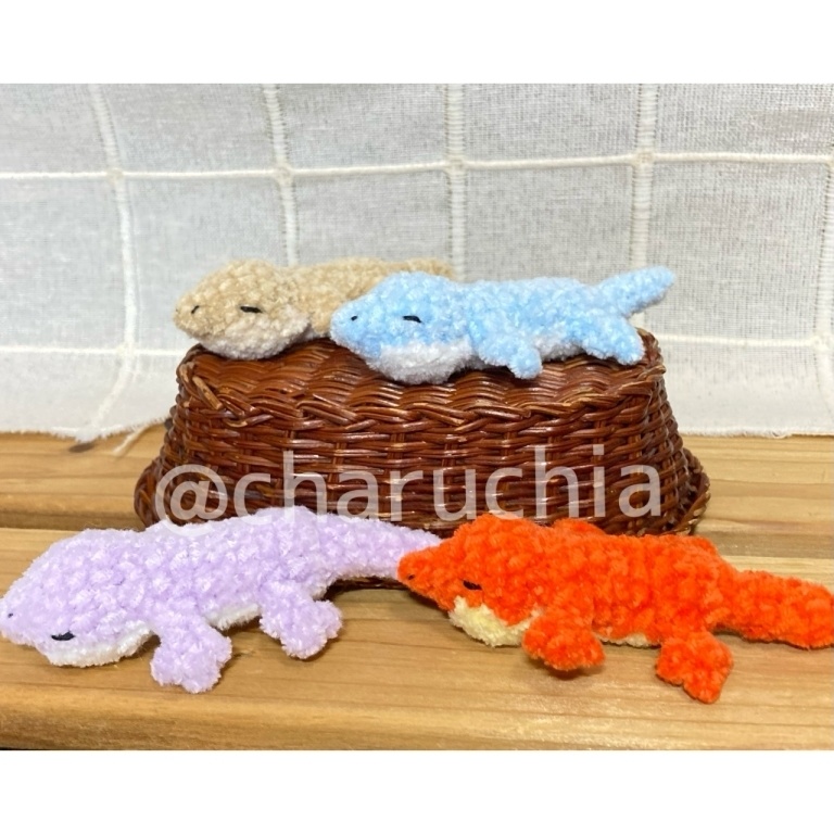 トカゲさん🦎あみぐるみ ※オプション有