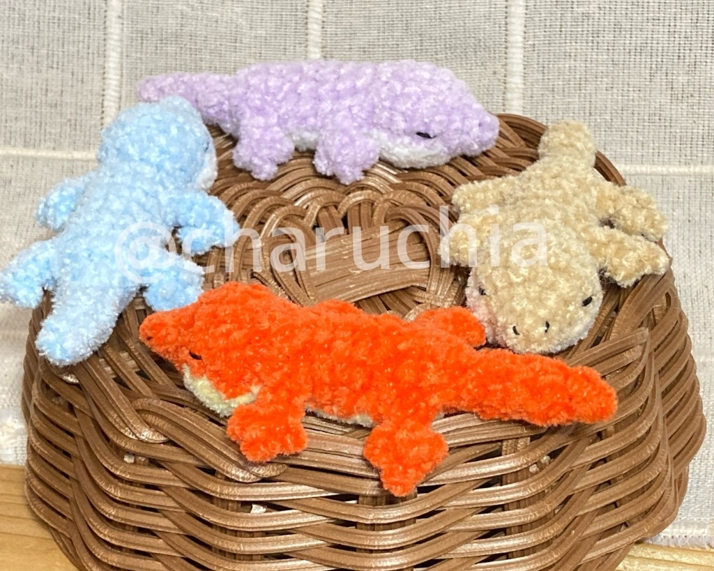 トカゲさん🦎あみぐるみ ※オプション有