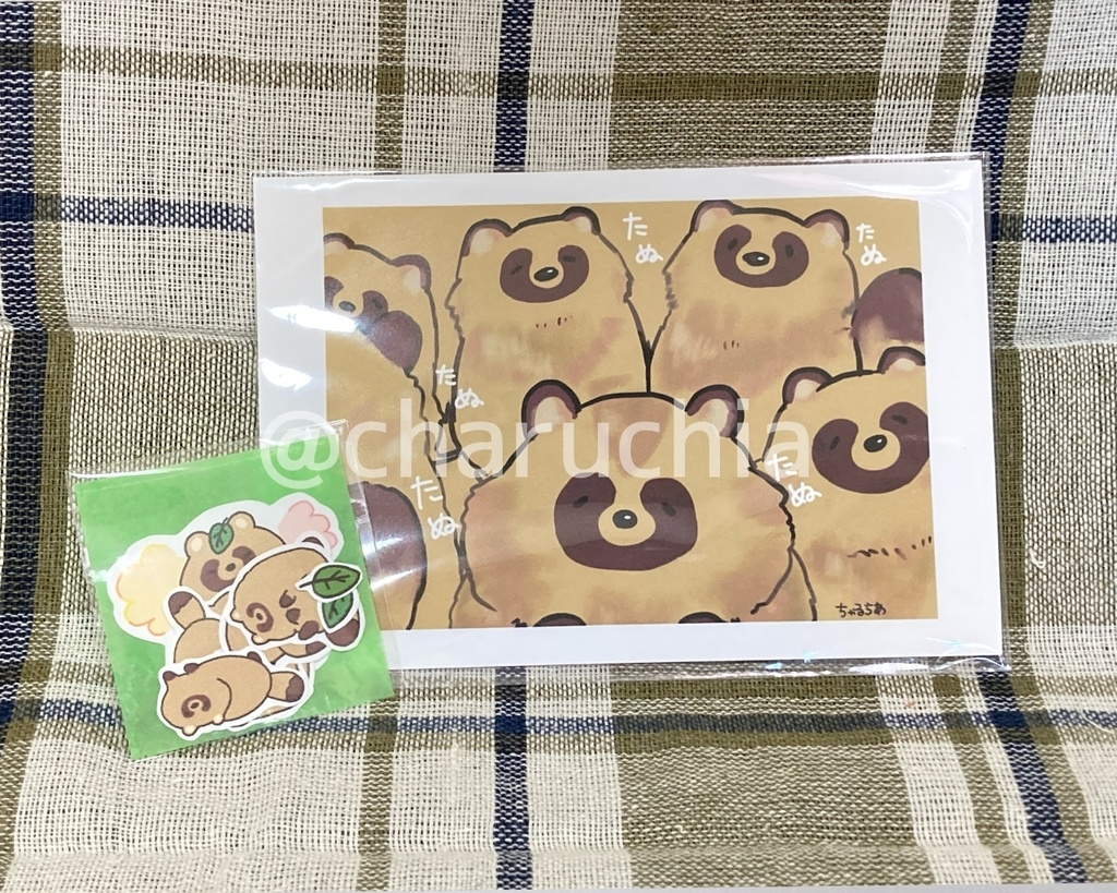 たぬきさんポスカ＆シールセット