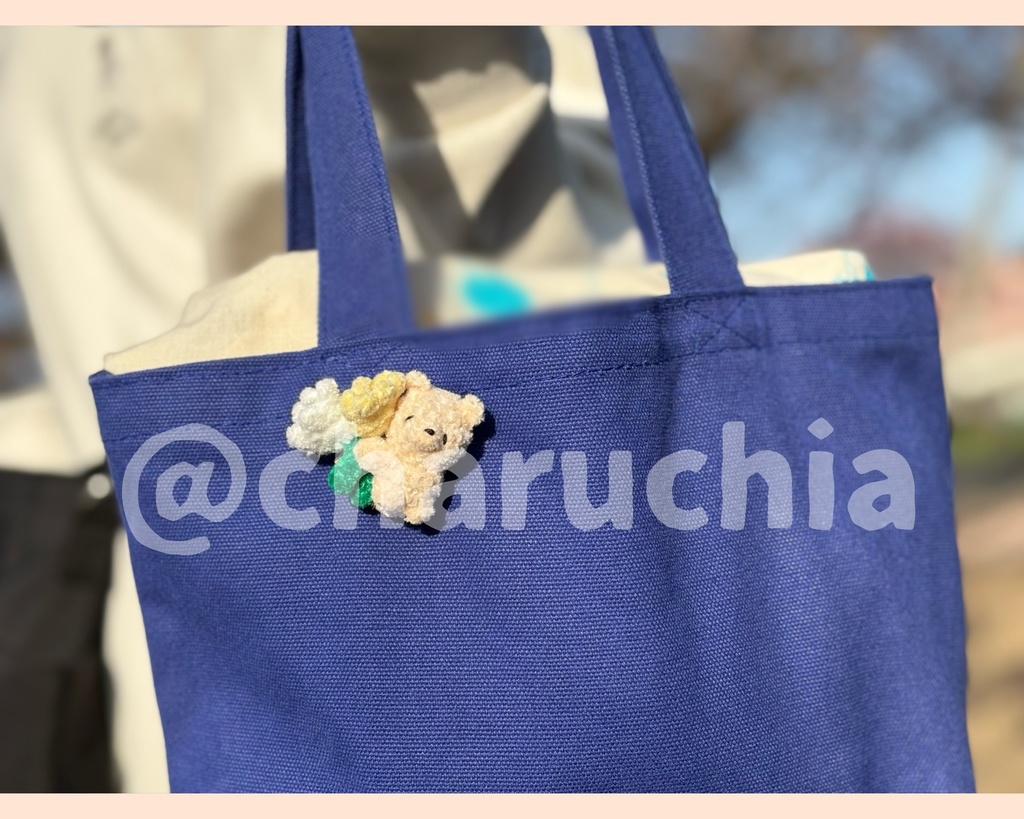 お花ぎゅっ!とくまさんブローチ💐