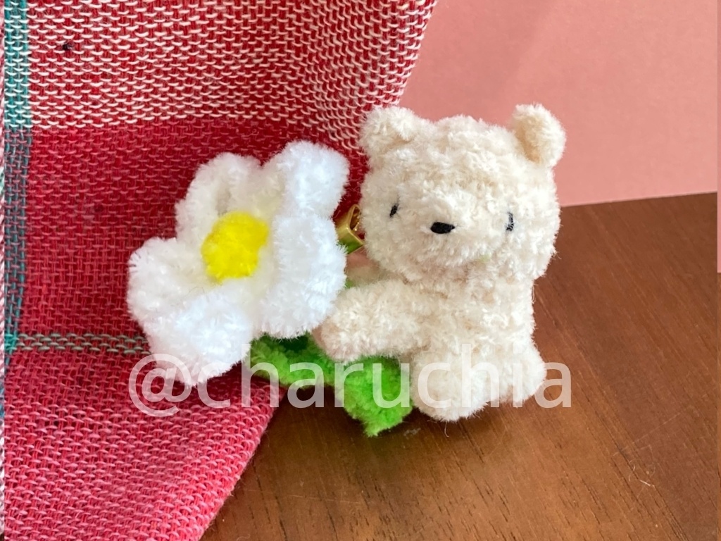 お花ぎゅっ!とくまさんブローチ💐