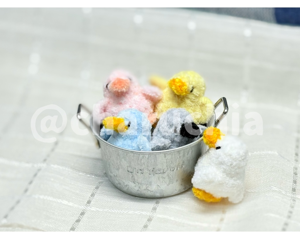 ぺたぺたカラーアヒルさん