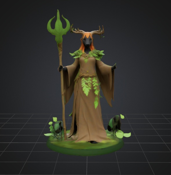 ファンタジーエンチャンテッドウッズドルイドブレード3DモデルVRChat vrc