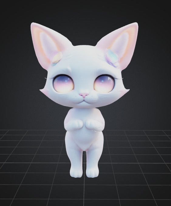 Dreamy Neko アバター 3D モデル VRChat vrc 用ファンタジーキャラクター