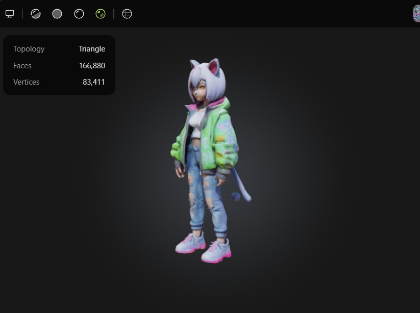 Amethyst Ninja Flow – 3D Characters 3D Model VRChat