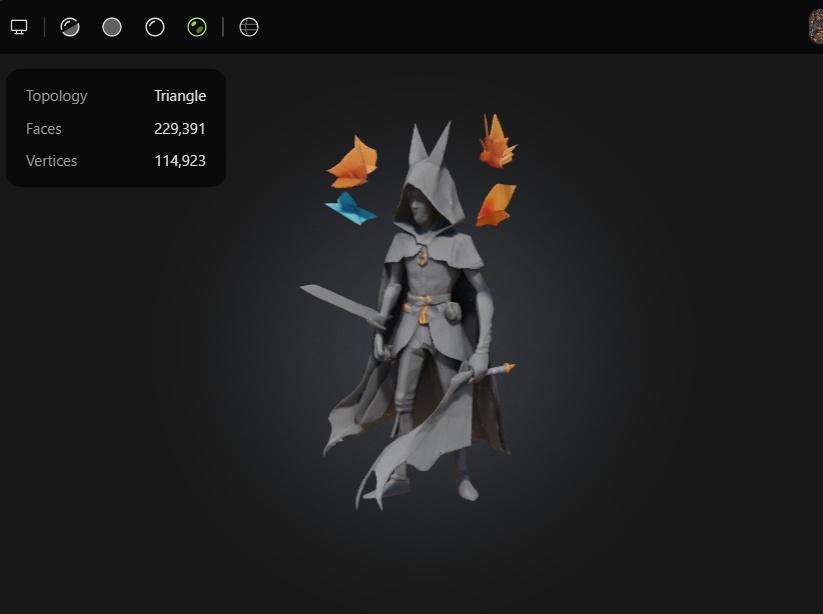 サンダーキモノスピリット – 3Dキャラクター 3Dモデル VRChat 3D Characters