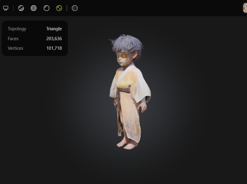真夜中の神殿DJ – 3Dキャラクター 3Dモデル VRChat 3D Characters