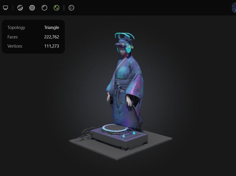 浮遊忍者ブロッサム – 3Dキャラクター 3Dモデル VRChat 3D Characters