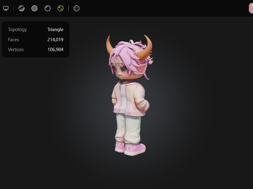 サイバートリスピリット – 3Dキャラクター 3Dモデル VRChat 3D Characters