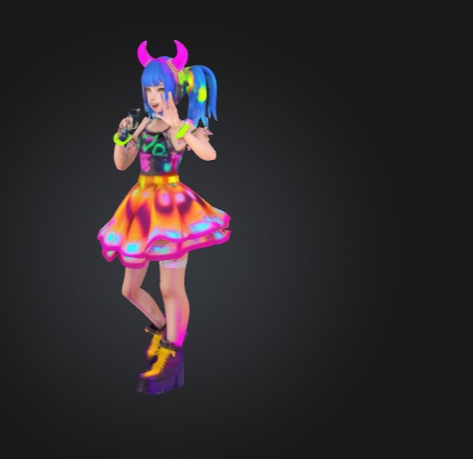 アーケードキツネ – 3Dキャラクター 3Dモデル VRChat 3D Characters