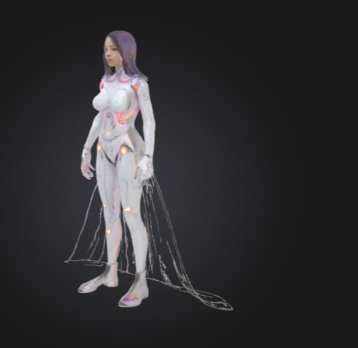 バイナリピクセルワンダラー – 3Dキャラクター 3Dモデル VRChat 3D Characters