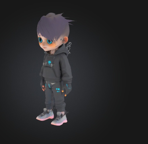 ダスクスピリットハッカー – 3Dキャラクター 3Dモデル VRChat 3D Characters