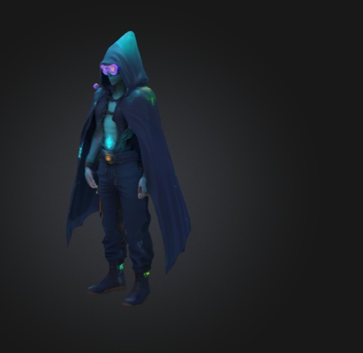 ダスク・フォックスライト・メイジ – 3Dキャラクター 3Dモデル VRChat 3D Characters