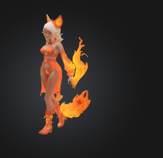 エンバーブレード ワンダラー – 3Dキャラクター 3Dモデル VRChat 3D Characters