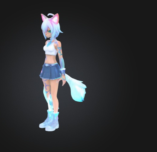 ホロサイバーメイジ – 3Dキャラクター 3Dモデル VRChat 3D Characters