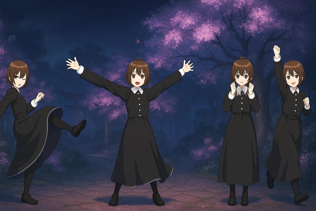 KUROHIME 黒姫 | VRChat対応VRMアバター | エレガントゴシックガール | VRoid制作 VTUBER