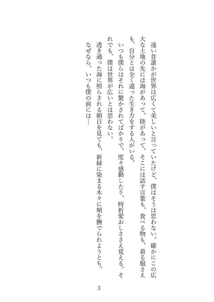 青の君へ (傷・反りあり)