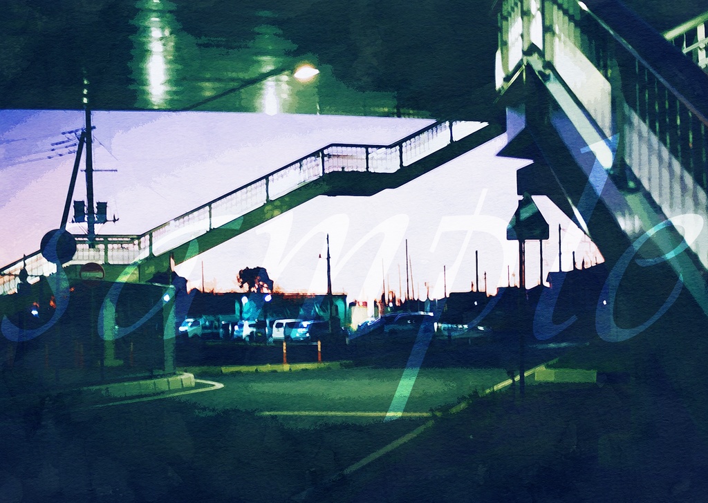 【表紙素材】街夜景3点セット