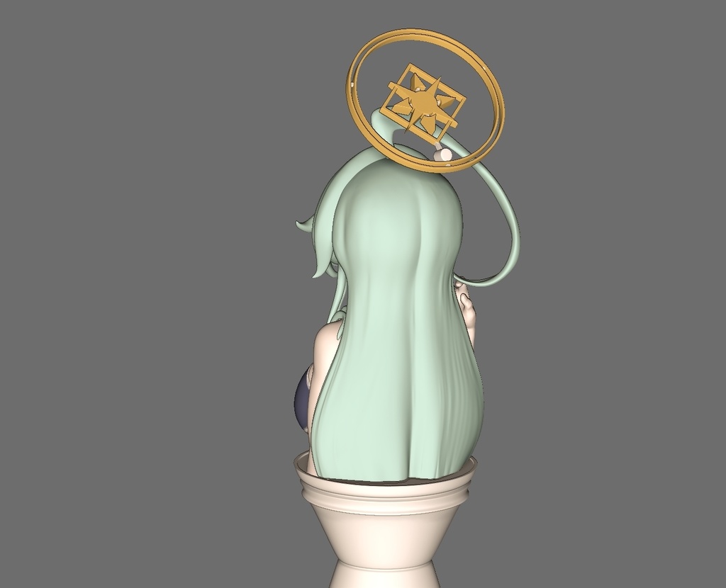 ブルアカ ユメ先輩 うごあつ胸像ガレージキット