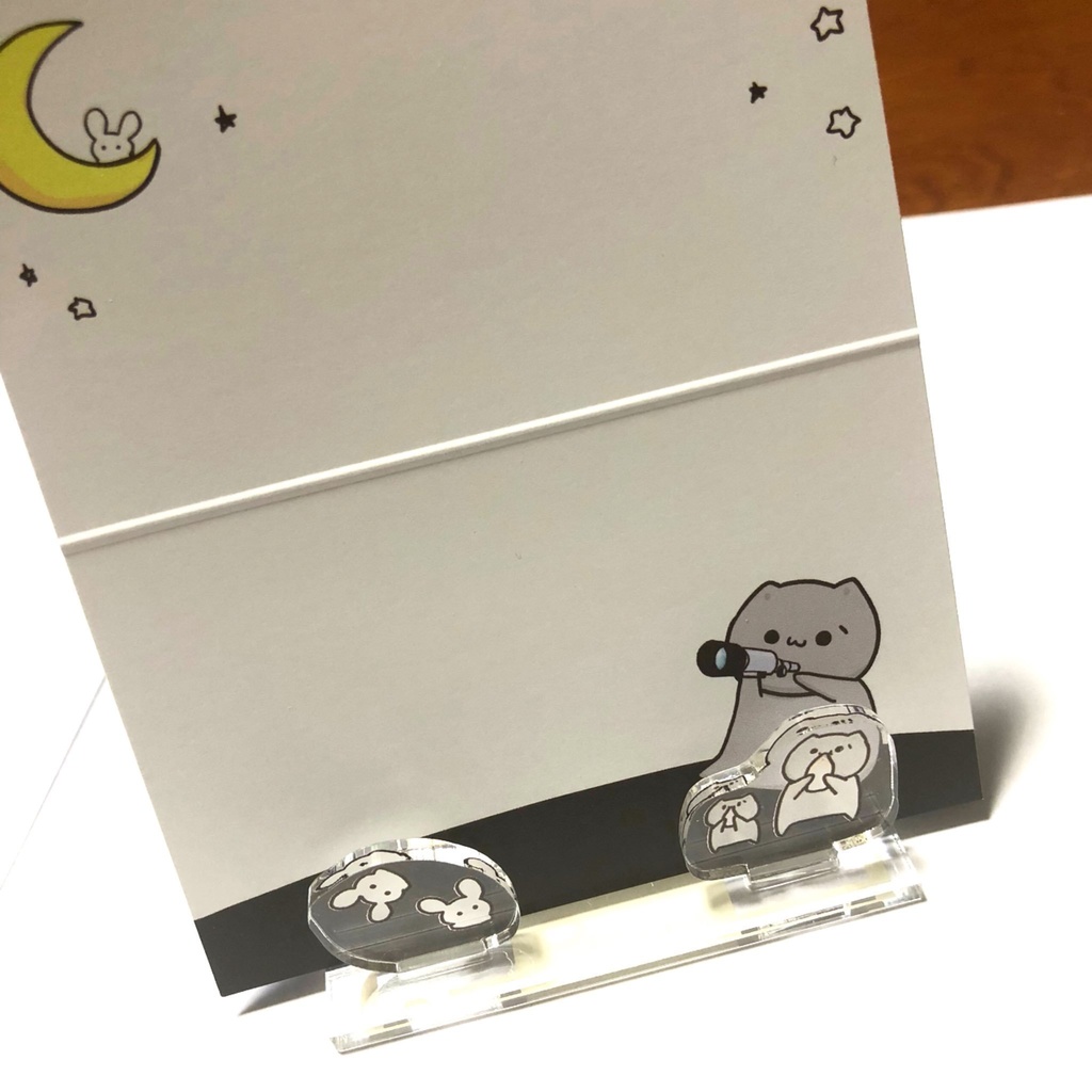 ねこざわくんのメモスタンドwithもちうさ