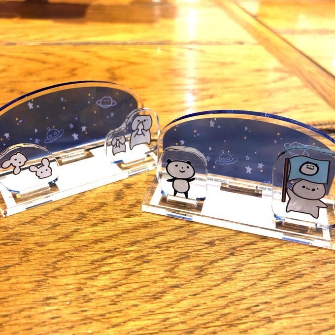 ねこざわくんのメモスタンドwithもちうさ