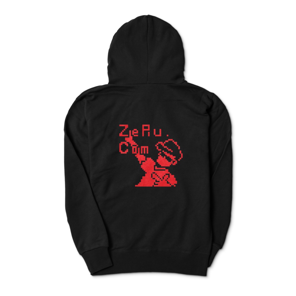 ZeRu.comパーカー(裏面イラスト)