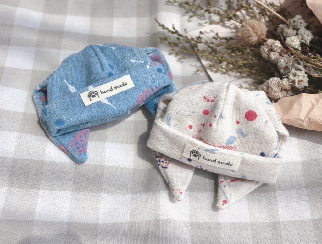 ペイントうさ耳ニット帽