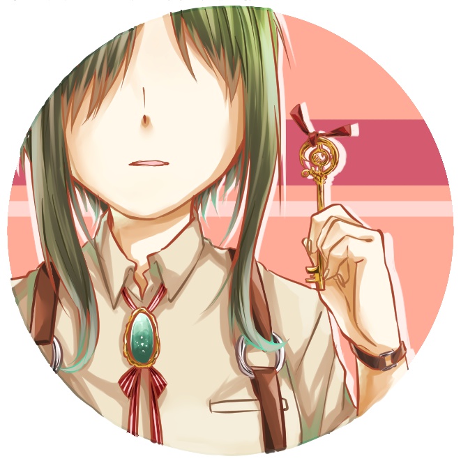 鍵　缶バッジ　38mm