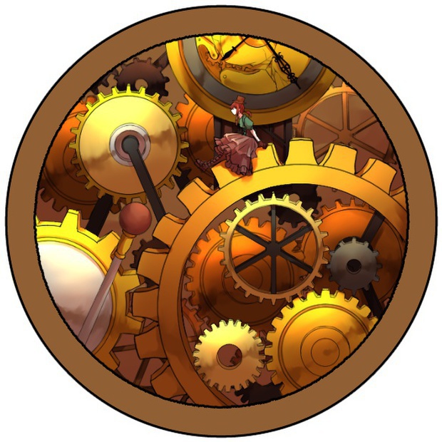 スチームパンク缶バッジ  32mm