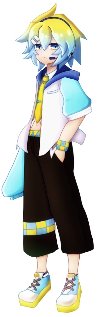 無料立ち絵素材 / RECU - PSD & PNG