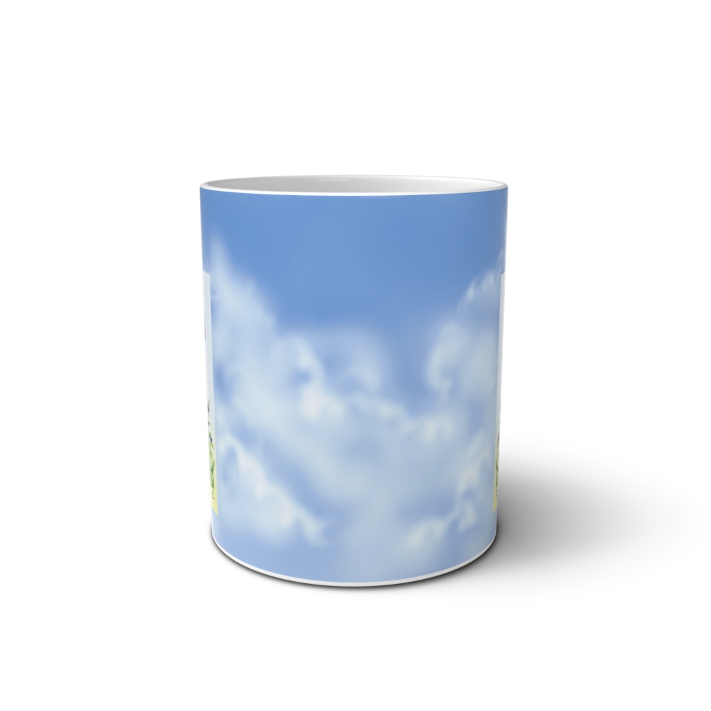 蝶と子猫マグカップ