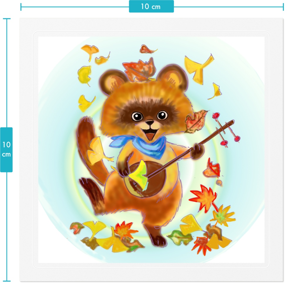 ぽんぽこステッカー