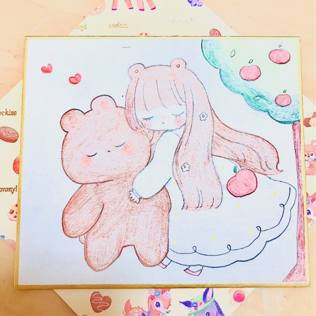 原画イラスト色紙 かわいい屋さんまるぴ店 Booth 原画イラスト色紙 かわいい屋さんまるぴ店 Booth