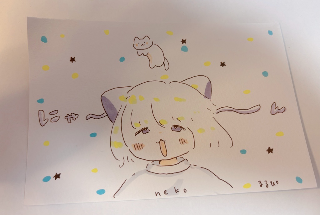 にゃ〜ん　アナログ原画