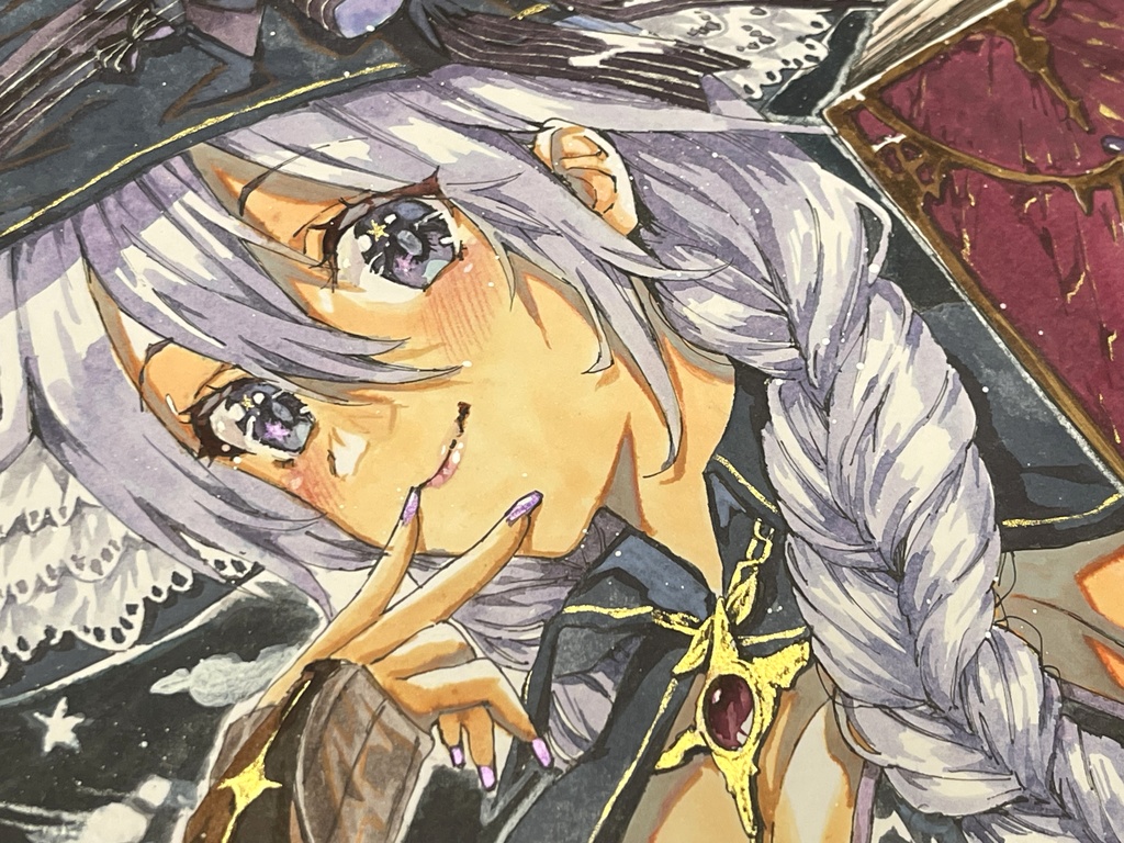 紫魔女さん色紙