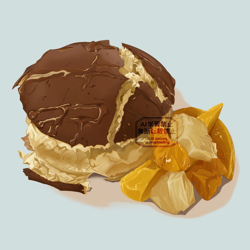 くだものパンケーキ(キャンバスプリント)